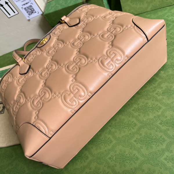 G*u*i gg matelassé leather medium tote