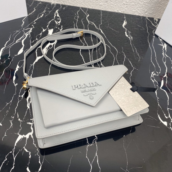 Pra*a saffiano leather mini-bag