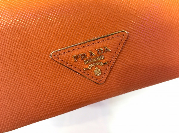 Pra*a saffiano leather bucket bag
