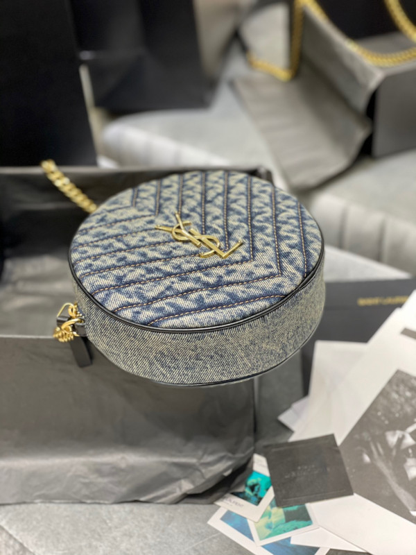 Y*L vinyle round camera bag