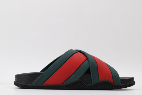 G*u*i rubber slide sandal with web