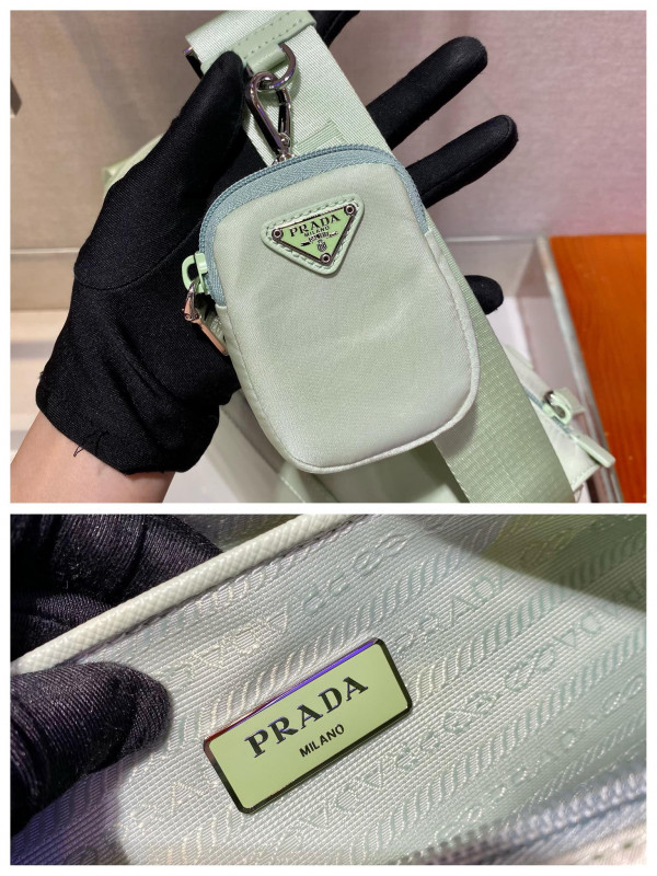 Pra*a medium nylon shoulder bag