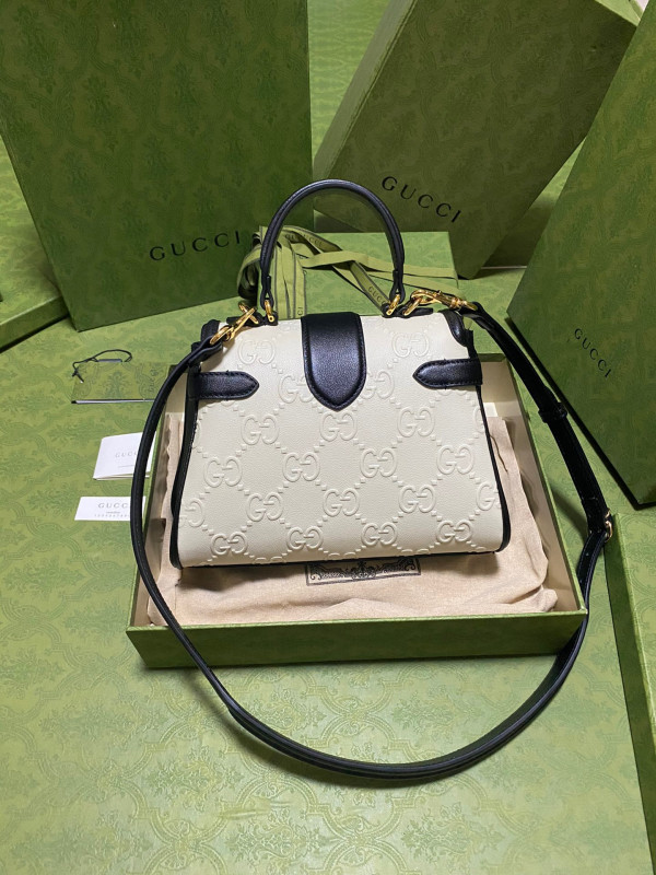 G*u*i small gg top handle bag