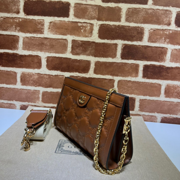 G*u*i gg matelassé leather shoulder bag
