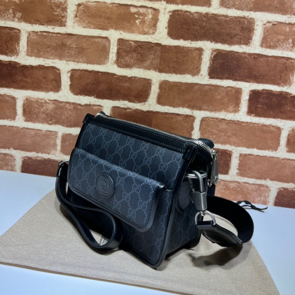 G*u*i messenger bag with interlocking g