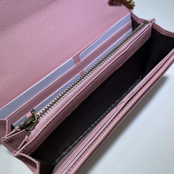 G*u*i diana chain wallet with bamboo