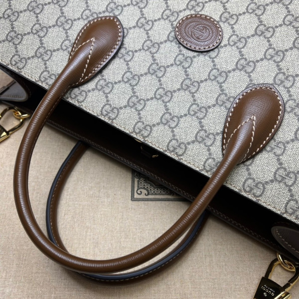G*u*i medium tote with interlocking g