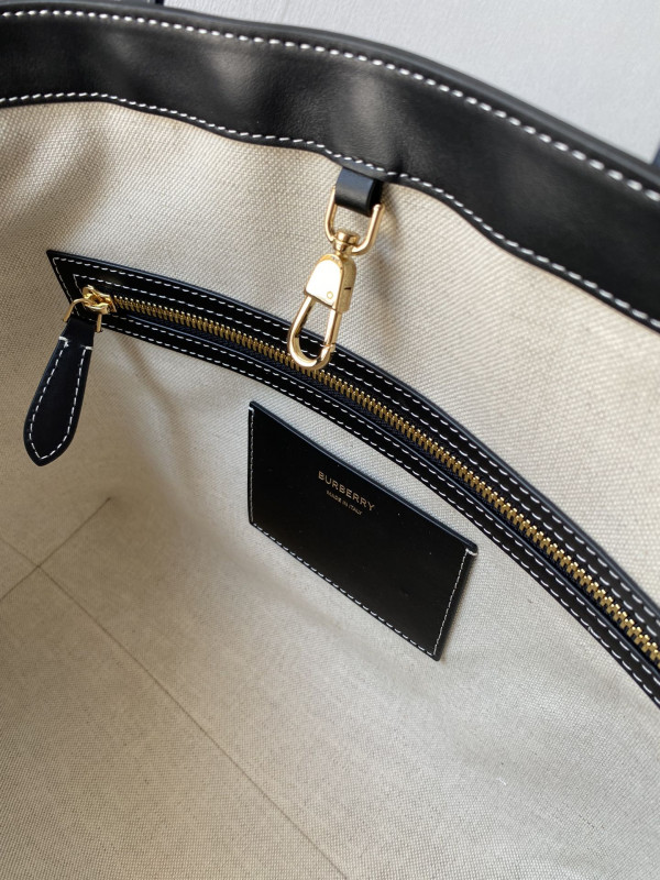 B**rry medium monogram motif leather tote