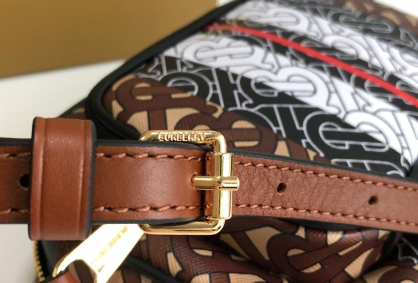B**rry monogram stripe e-canvas camera bag