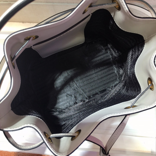 Pra*a saffiano leather bucket bag