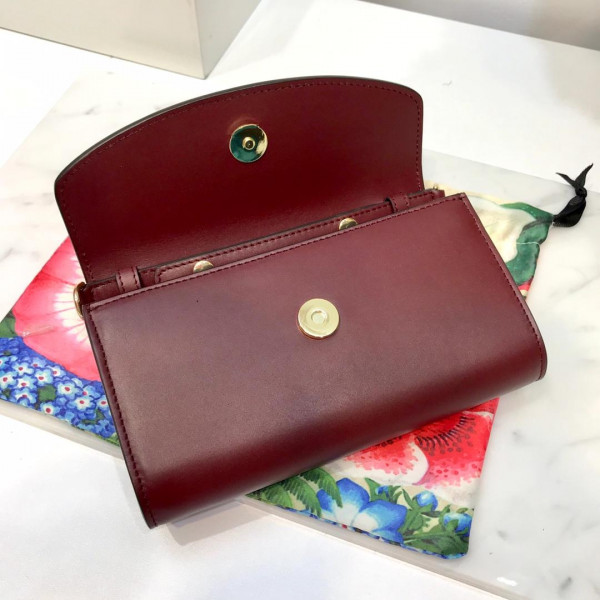 G*u*i zumi smooth leather mini shoulder bag