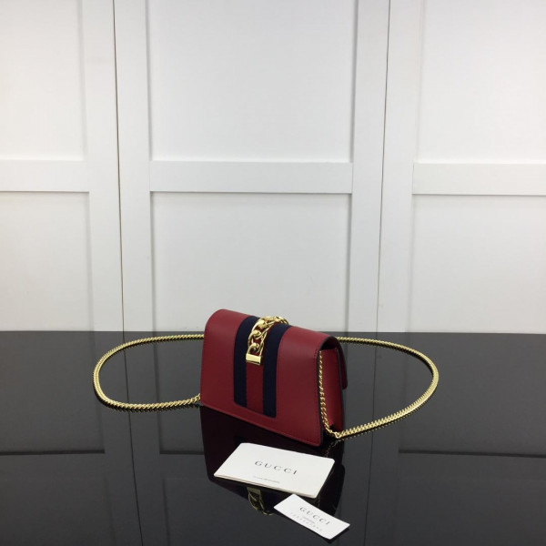 g*u*i sylvie leather S*per mini bag