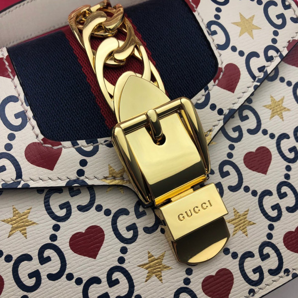G*u*i sylvie mini leather bag