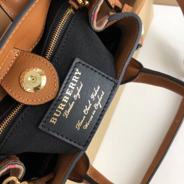 B**rry the baby banner in leather and house check