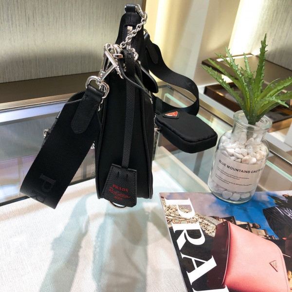 Pra*a nylon hobo bag