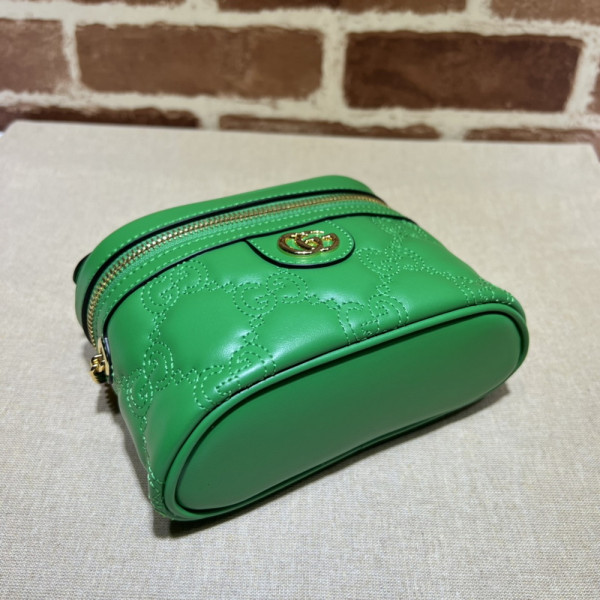 G*u*i gg matelassé top handle mini bag