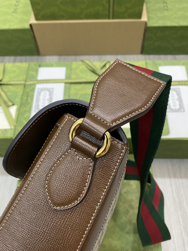 G*u*i horsebit 1955 patchwork shoulder bag