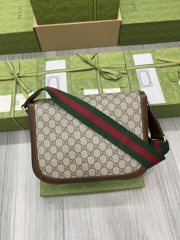 G*u*i horsebit 1955 patchwork shoulder bag