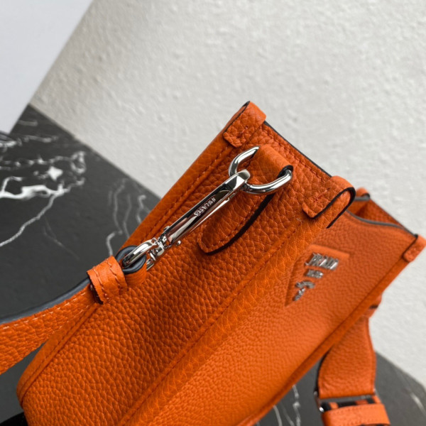 Pra*a leather mini shoulder bag