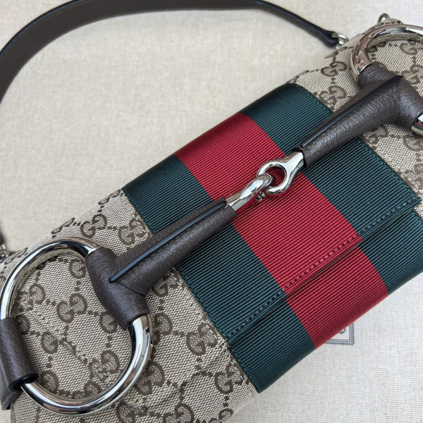 G*u*i horsebit chain big shoulder bag
