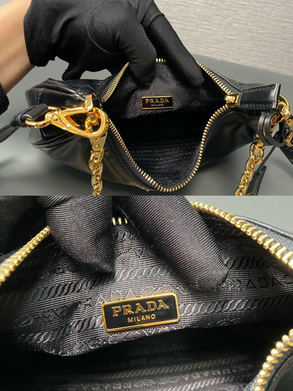 Pra*a re-edition 2005 saffiano bag-22*18*6.5cm