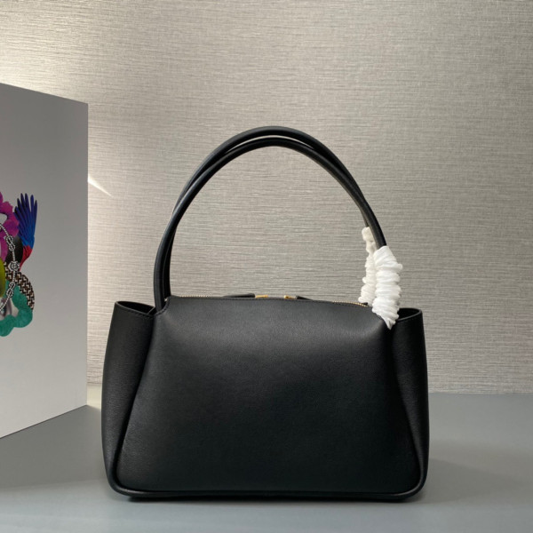 Pra*a leather handbag-28*18*11cm