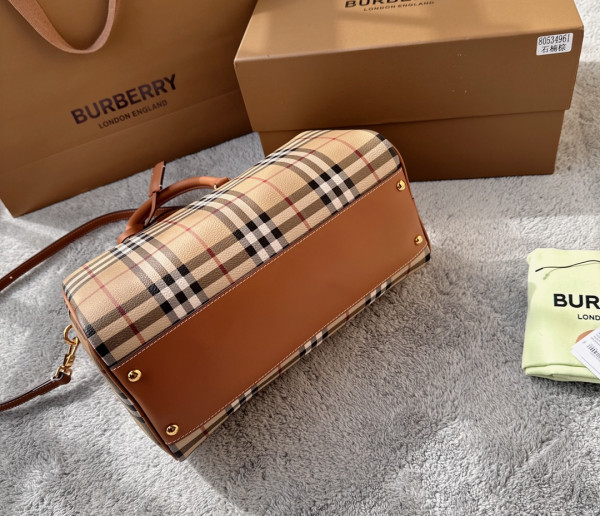 B**rry medium check bowling bag-30*15*21cm