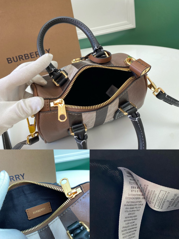 B**rry mini check bowling bag-18.5*11*12cm