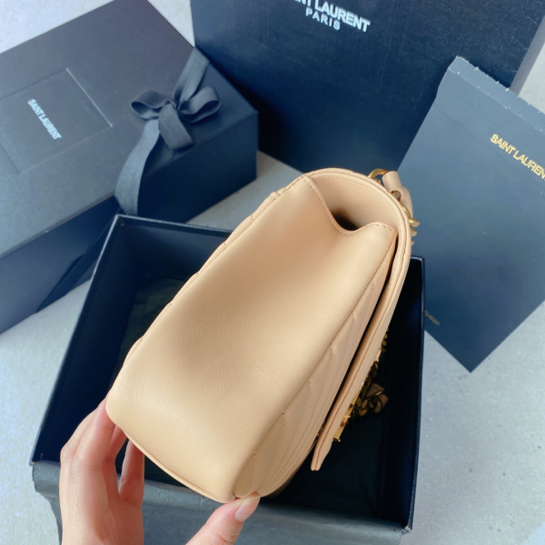 Y*L medium leather shoulder bag-24*17*6.5cm