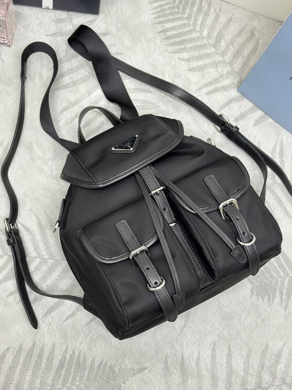Pra*a small re-nylon backpack-24*28*12cm