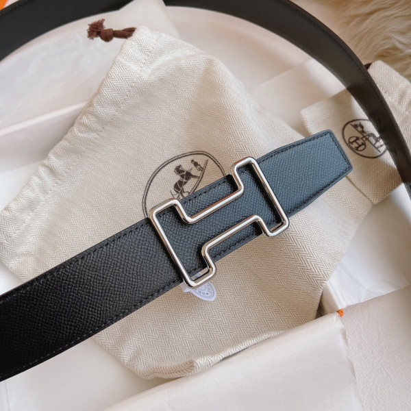 H**mes belt-silver/gold