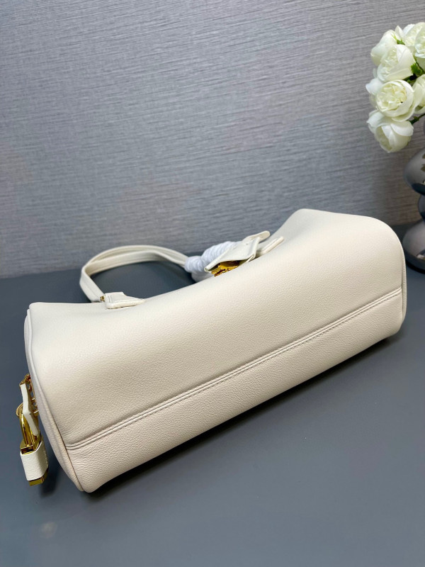 Pra*a re-nylon medium top-handle bag with padlock