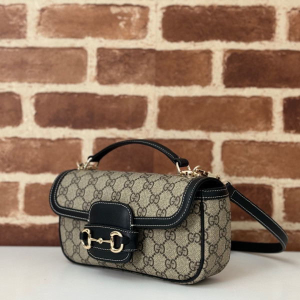 G*u*i horsebit 1955 soft small top handle bag-22.6*12.7*5.6cm