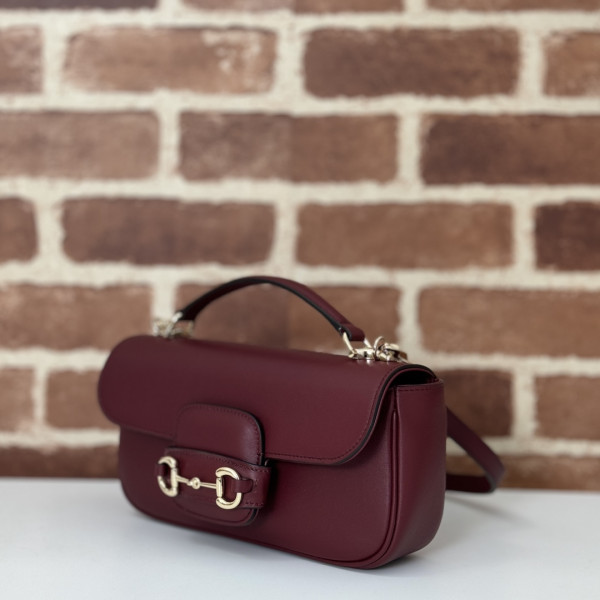 G*u*i horsebit 1955 soft small top handle bag-22.6*12.7*5.6cm
