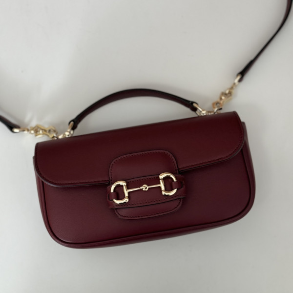 G*u*i horsebit 1955 soft small top handle bag-22.6*12.7*5.6cm