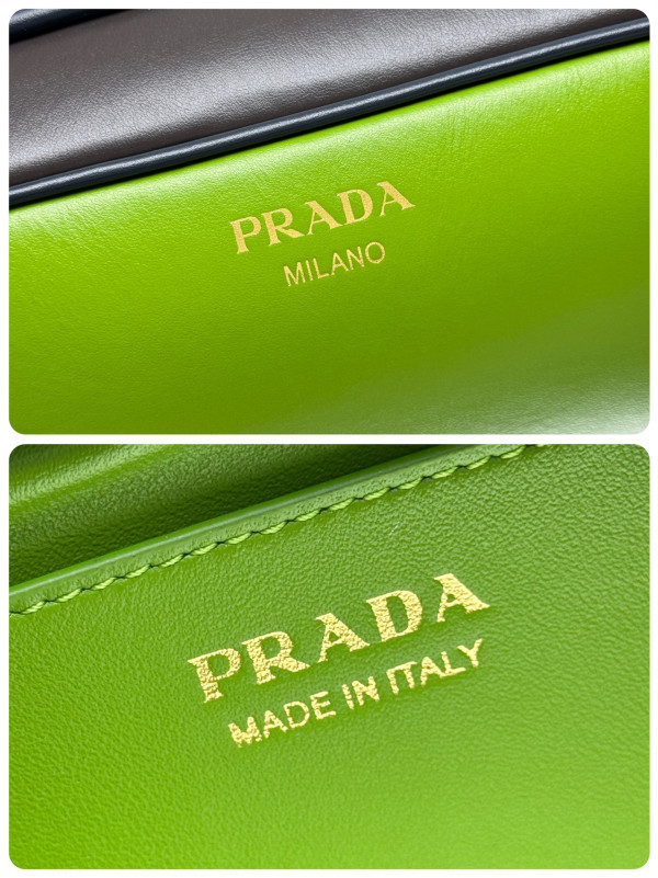 Pra*a swing smooth leather shoulder bag-28*11.5*10cm
