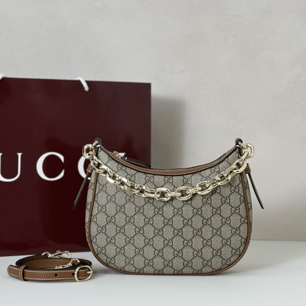 G*u*i gg emblem small shoulder bag-25.5*20*5cm