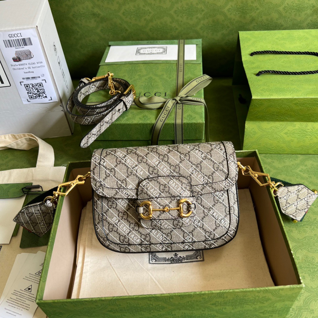 G*u*i x ba*len*cia*ga horsebit 1955 mini bag