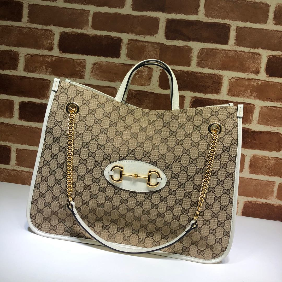 G*u*i 1955 horsebit large tote bag