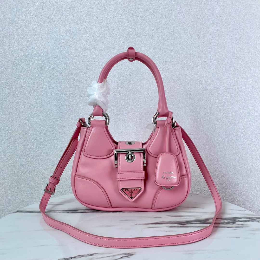 Pra*a moon padded nappa-leather bag
