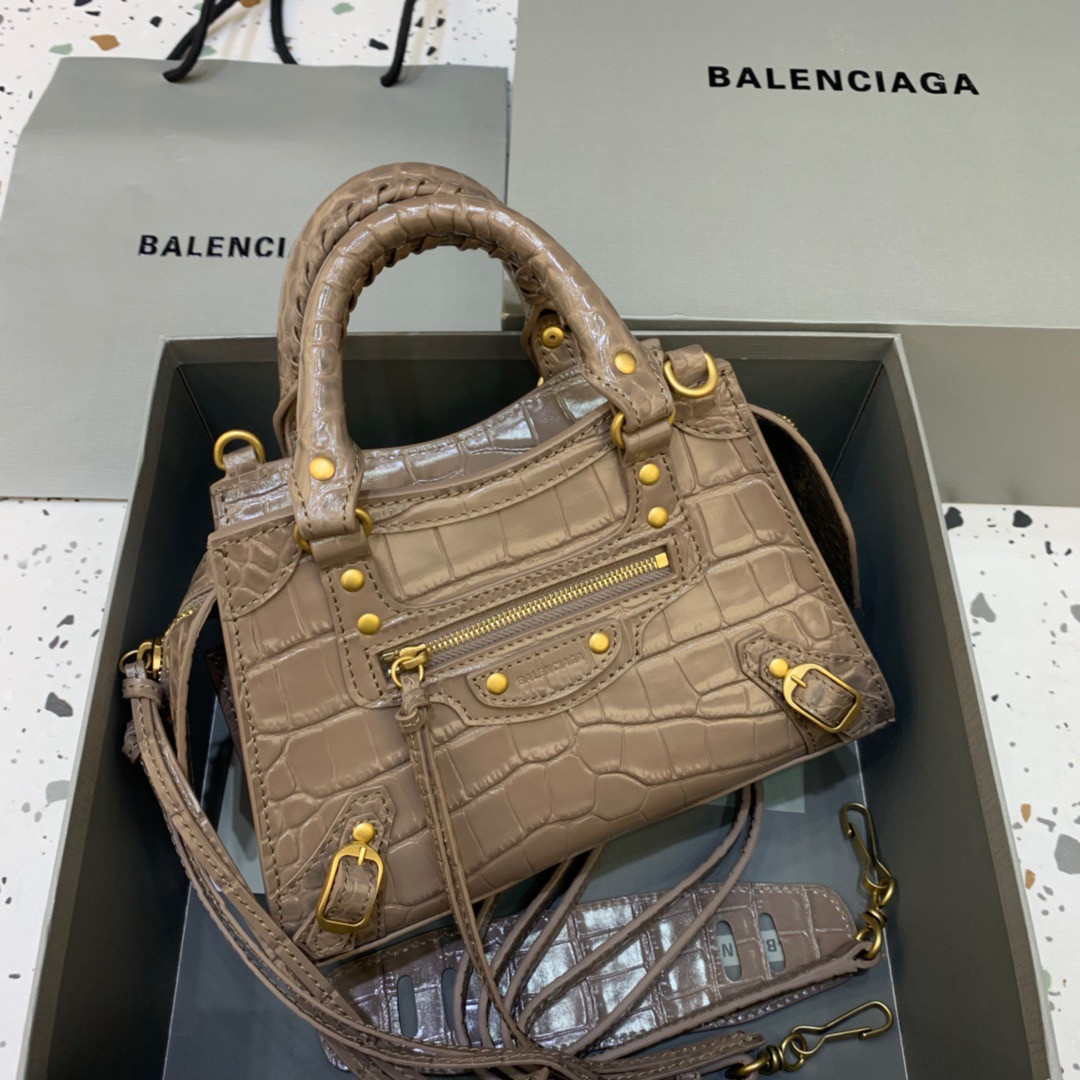 Ba*len*cia*ga neo classic mini top handle bag
