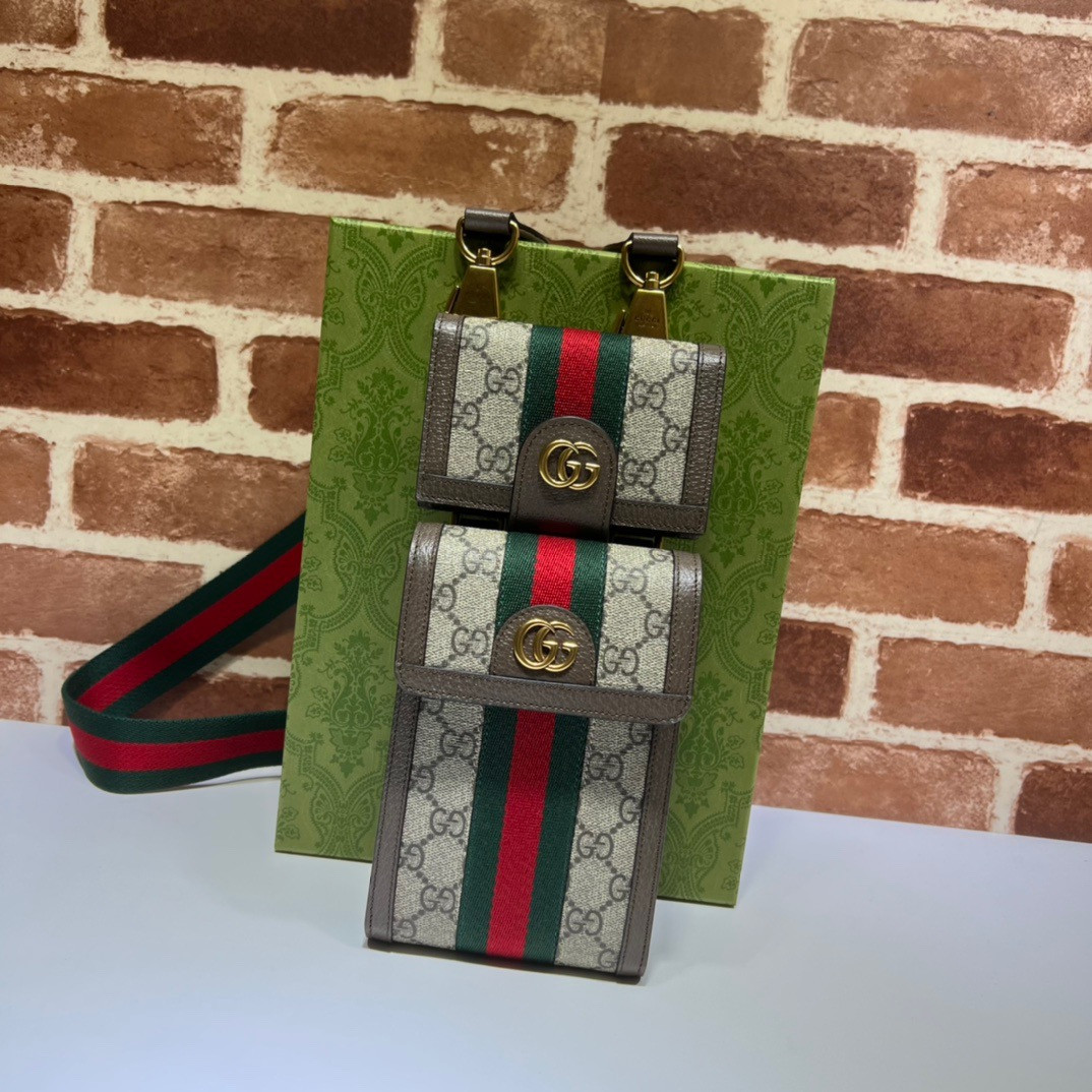 G*u*i ophidia gg mini bag and detachable wallet