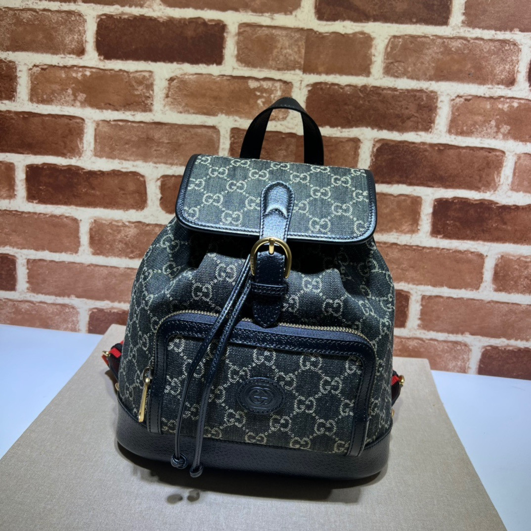 G*u*i backpack with interlocking g