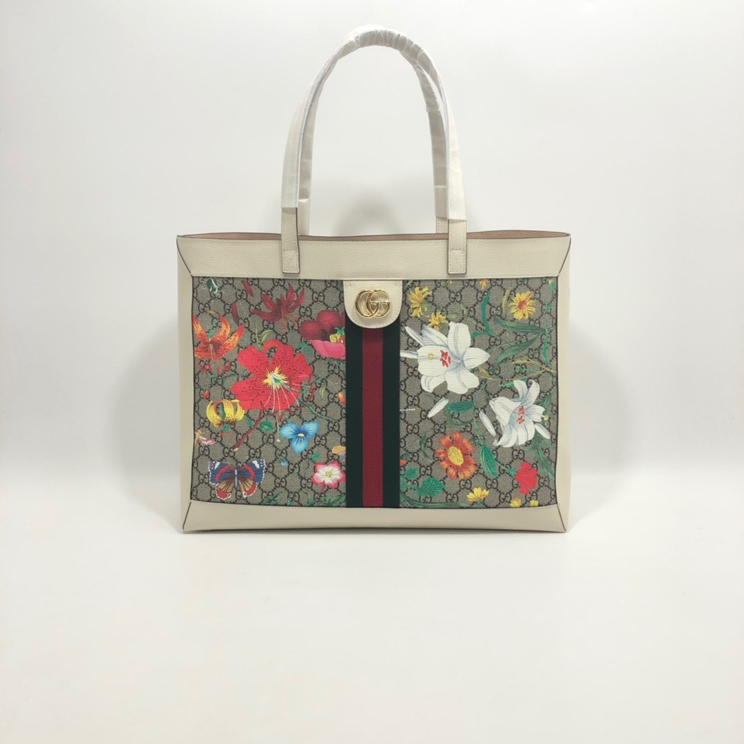 g*u*i gg S*p*e monogram flora web large ophidia tote