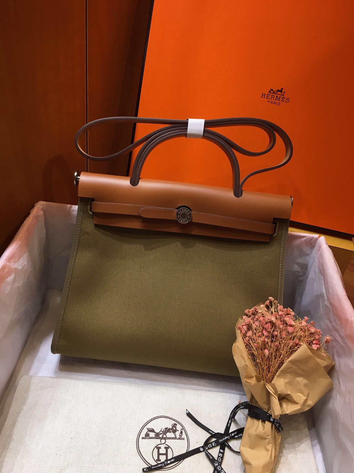 H**mes herbag 31cm all handmade
