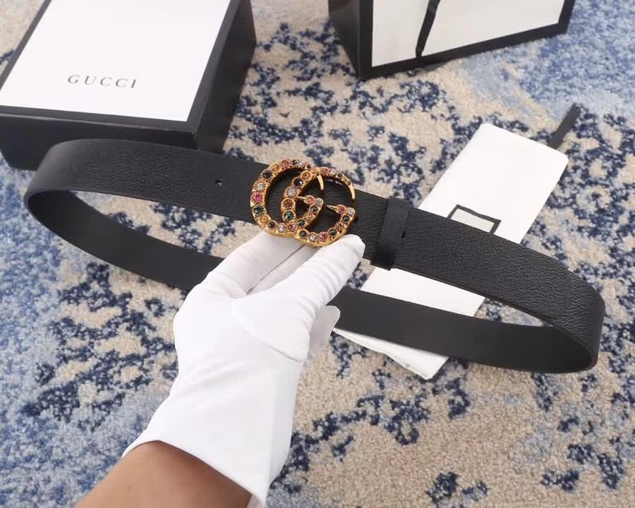 G*u*i calf leather belt