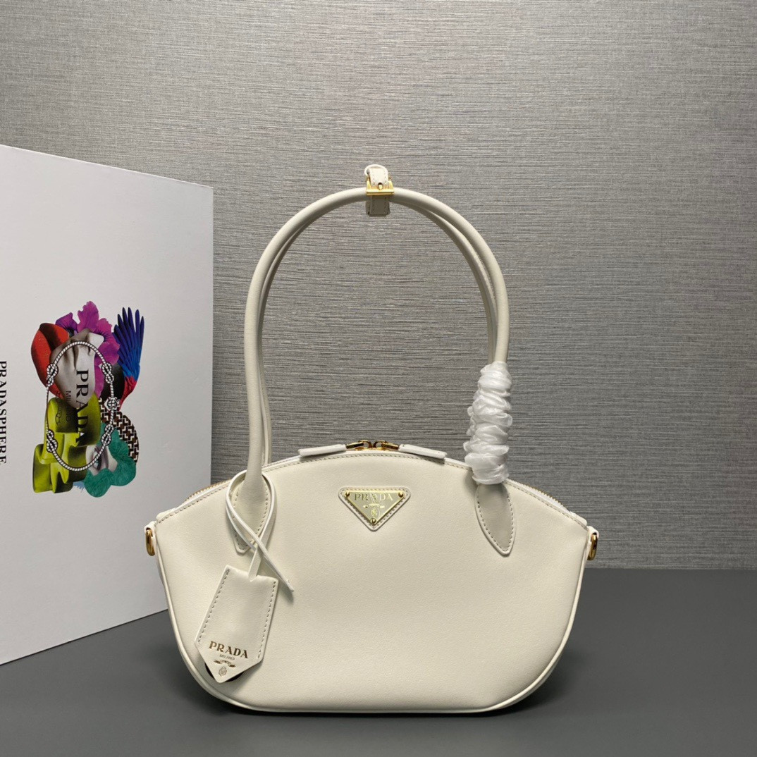 Pra*a leather handbag-31x16x11cm