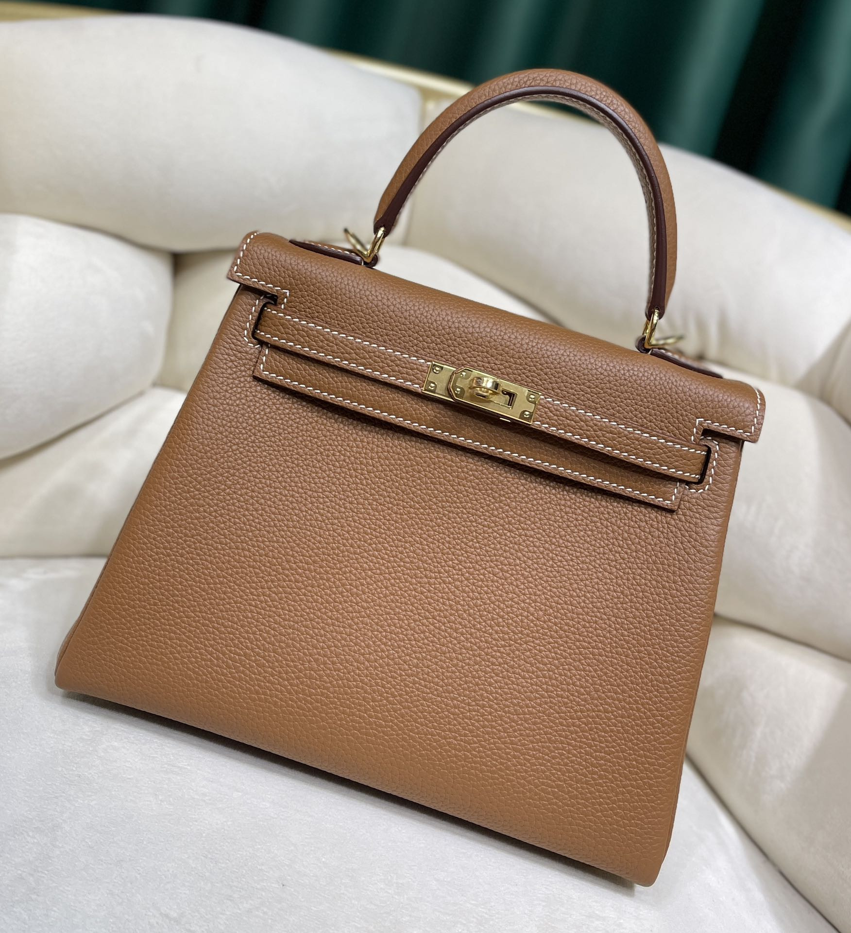 H**mes kelly 25cm all handmade togo leather