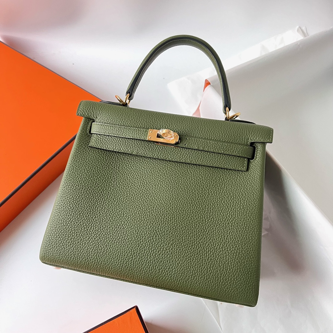 H**mes kelly 25cm all handmade togo leather