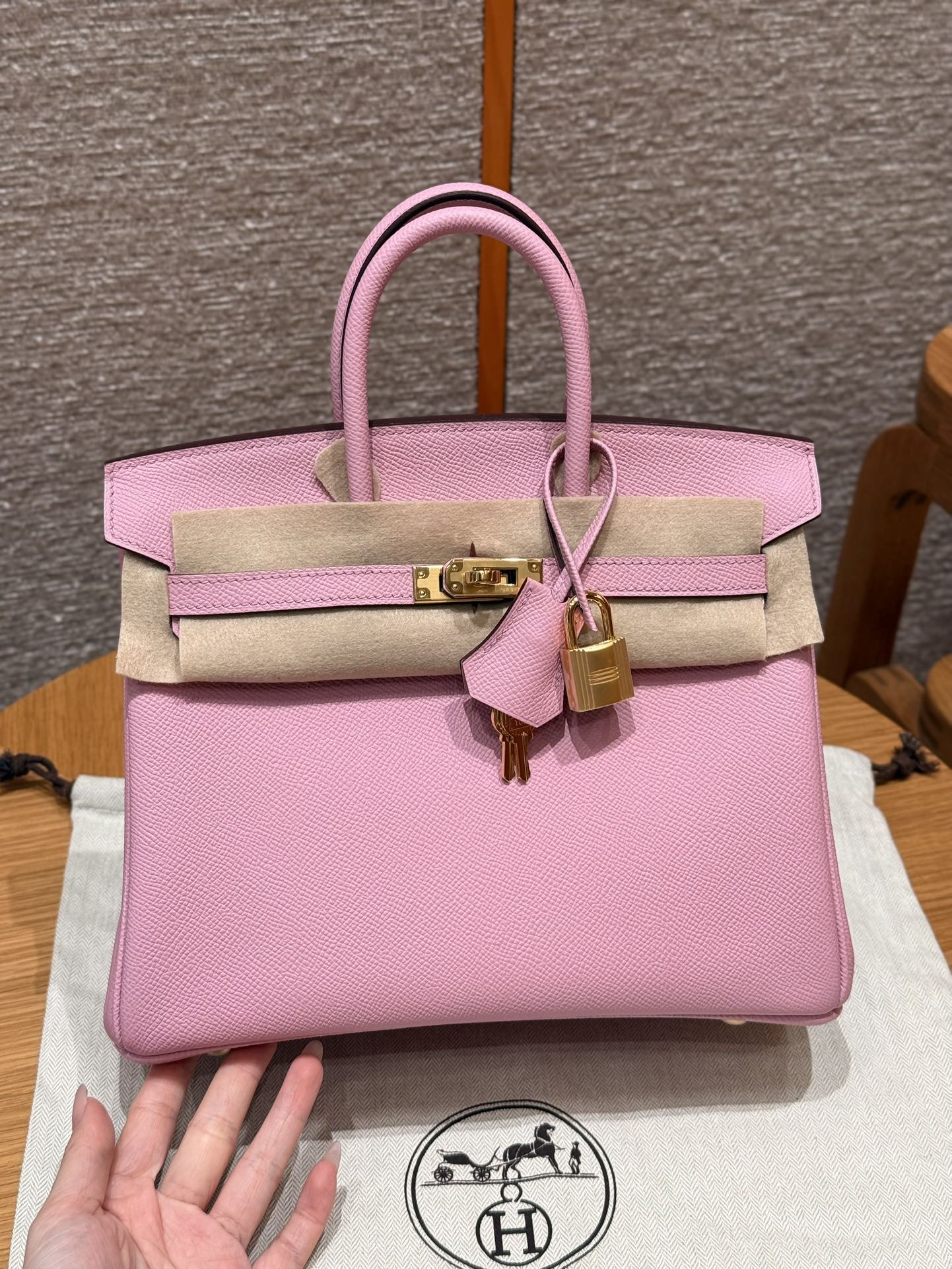 H**mes birkin 25cm-epsom leather
